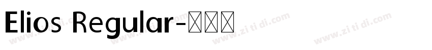 Elios Regular字体转换